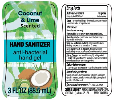 Coconut lime label.jpg Bottle - Coconut lime label